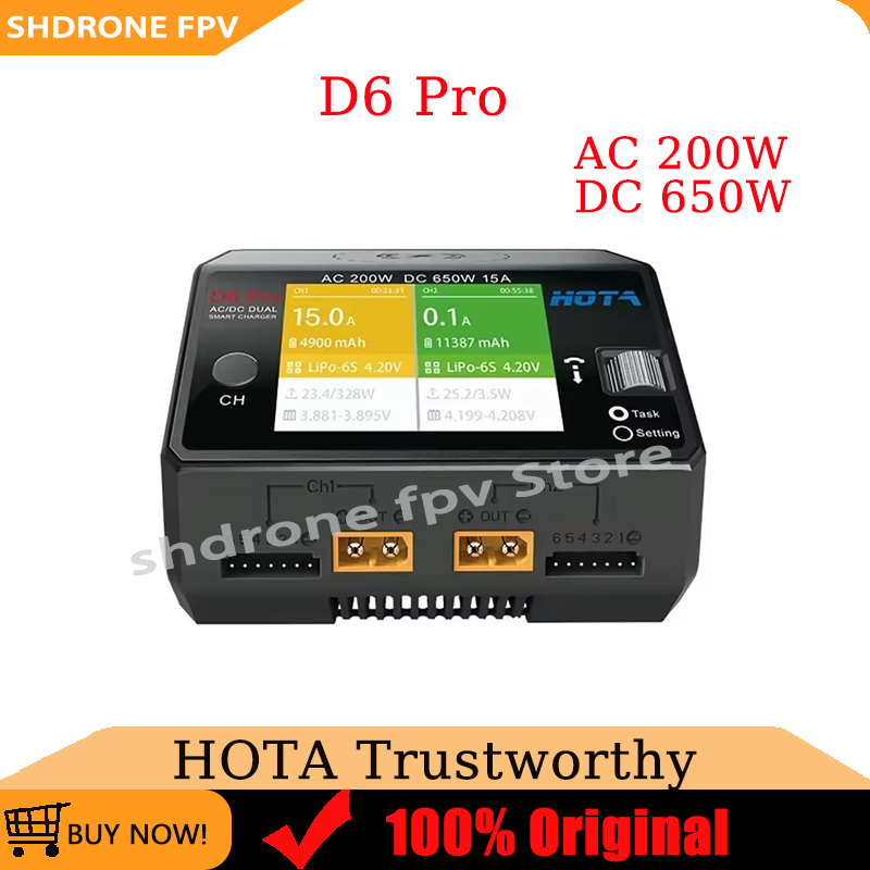 Originele HOTA D6 Pro AC 200W  - Hota D6 Pro Dual Lipo Charger recensie en prijs