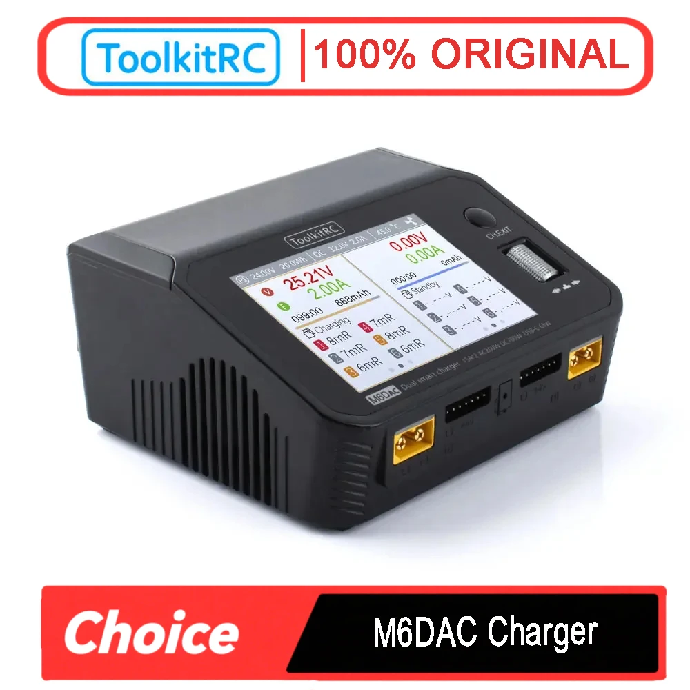ToolkitRC M6DAC Dual Channel 7 - Toolkitrc M6Dac Smart Charger recensie en prijs